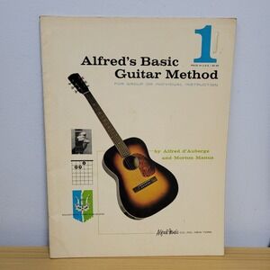 Alfred's Basic Guitar Method Book 1 Vintage Sheet Music Instruction Book 1959